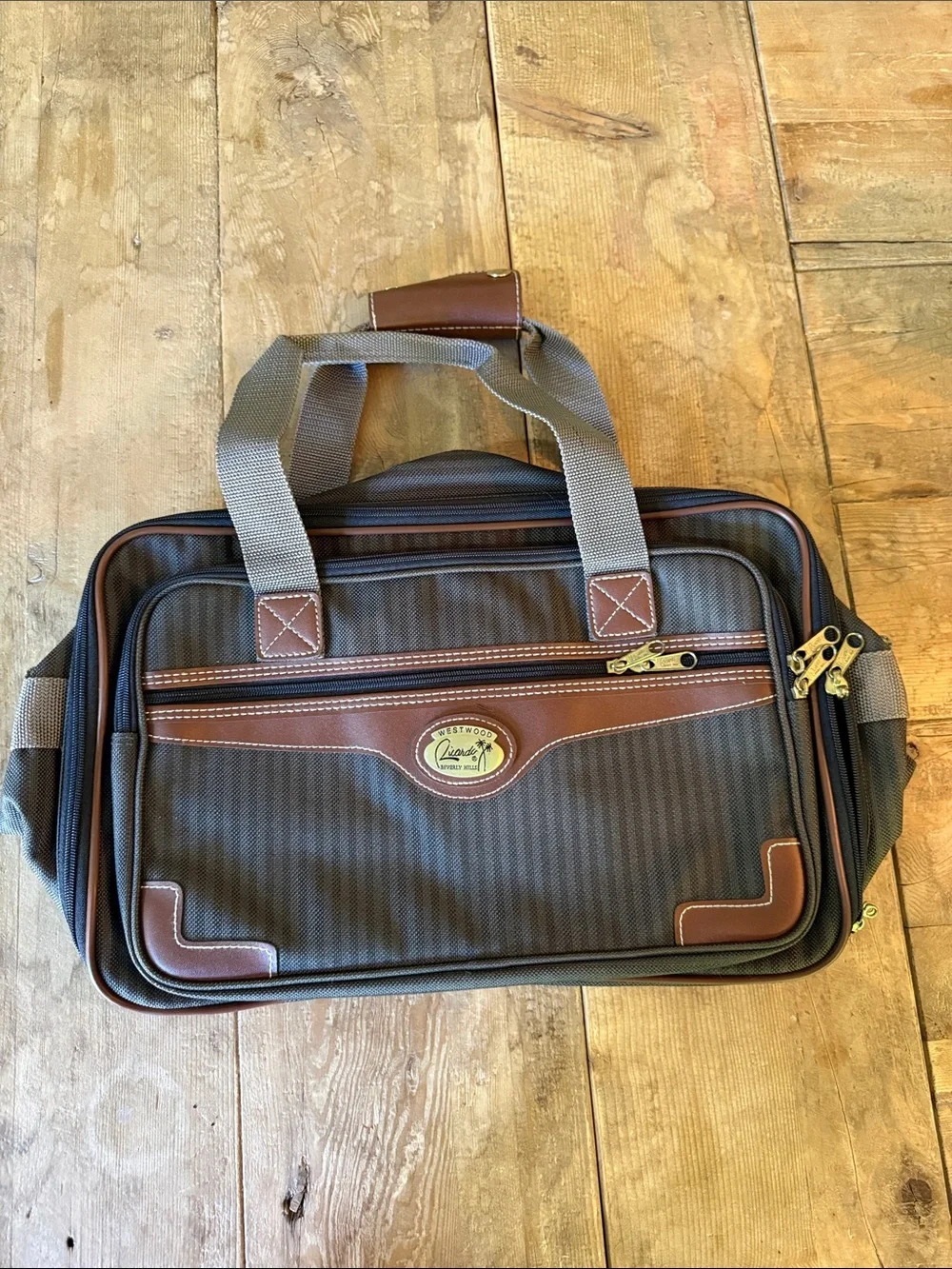 Luggage Heritage Laptop Bag - Brown with Tan Accents